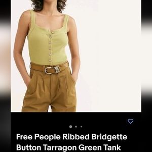 Free People Green tank